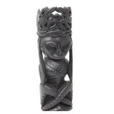 Lot 307 Wood Carved Sarawak Malenan Sickness Rite Figure