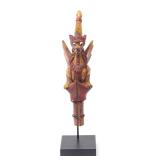 Lot 324 Fun Indonesian Ceremonial Wood Bottle Stopper