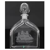 Lot 421 Rare Orrefors Sweden Decanter, Sea Cloud, Signed