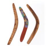 Lot 109 Three Aboriginal Style Boomerang