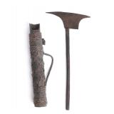 Lot 111 Filipino Childs Axe & Poison Dart Quiver