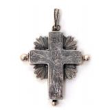 Lot 132 Sterling Silver Reliquary Crucifix Pendant, 19th c.