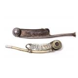 Lot 151 Two Bosun Whistle, One Sterling British Navy