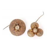 Lot 185 Asante Gilded Silver Hair Pins