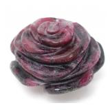 Lot 232 Gorgeous Raw Ruby Carved Rose, 300kt
