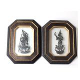 Lot 265 Pair of Thai Buddha Textile Rub Seals