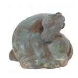 Lot 332 Adorable Archaic Style Chinese Bronze Cast Horse