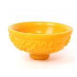 Lot 342 Bright Yellow Chinese Peking Glass Bowl