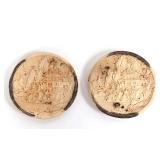 Lot 375 Chinese Plates Imitating White Cinnabar