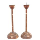 Lot 381 Japanese Pricket Candlesticks