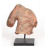 Lot 443 Ancient Terracotta Horse Head, Probably Nepal