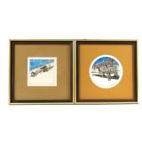 Lot 457 Two LE WWI ACE Warplanes Hand Colored Prints