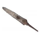 Lot 28 Antique European Iron Spear Head, 18th C.