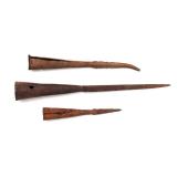 Lot 30 Group of Three Antique Spear Heads, 16th-18th c.