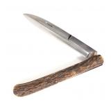 Lot 39 English Stag Horn Folding Knife