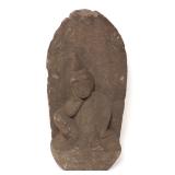 Lot 4 Tall Japanese Bodhisattva Stone Stele, Edo Period 18th c.