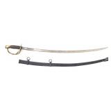 Lot 6 M1860 Cavalry Saber Sword with Scabbard