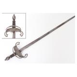Lot 14 Spanish Steel Crab Claw Sword, 17th Century