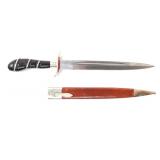 Lot 22 European Hunting Knife wScabbard, circa late-1800s