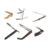 Lot 26 Collection of Six Folding Knives
