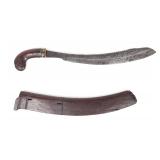 Lot 47 Indonesian or Moro sword w Scabbard