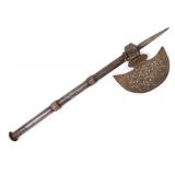 Lot 52 Indian Inlaid All-Steel Axe