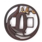 Lot 69 Fine Tsuba Gilt Iron, Edo 1603-1868