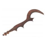 Lot 92 Congo Iron Executioners Sword w Pigment