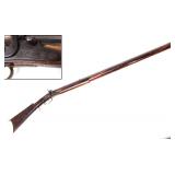 Lot 105 Leman Fur Trade Kentucky Rifle, Double Stamped