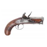 Lot 127 Irish Flintlock Overcoat Pistol, by Leech of Sligo