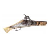 Lot 131 German Engraved Bone Wheellock Pistol, 16th c.