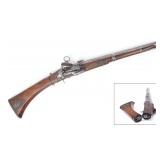 Lot 135 Spanish Chiseled Folding-Stock Flintlock Carbine, 18th C.