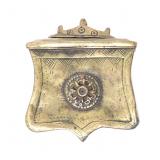 Lot 156 Ottoman Brass Palaska Cartridge Pouch, 19th c.