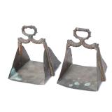 Lot 176 Pair of Brass Stirrups, 17th-18th c. Style