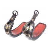 Lot 177 Heavy Japanese Samurai Abumi Stirrups, Edo Period 1603-1868