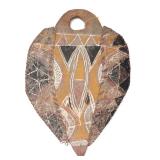 Lot 179 PNG Painted Wood Dance Shield