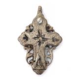 Lot 226 Silver Nielloed Reliquary Cross Pendant, 18th c.