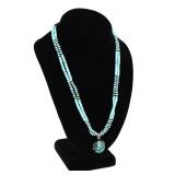 Lot 241 Gorgeous Native American Turquoise Necklace