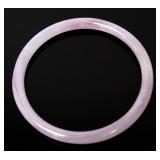 Lot 256 Chinese Rose Quartz Hair Bangle, 14g