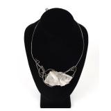 Lot 263 Extraordinary Wire Wrapped Crystal Necklace, by Kazuko Oshima