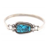 Lot 266 Silver & Turquoise Bangle