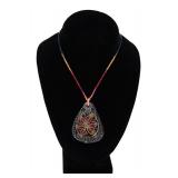 Lot 274 American Indian Carved Polymer Clay Pendant