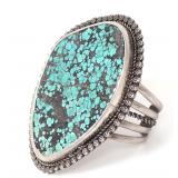 Lot 276 Rare Bisbee Turquoise Cuff Bracelet, Signed