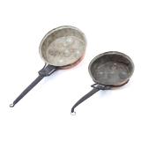 Lot 298 Early European Brass Egg Poach Pans