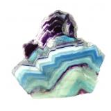 Lot 321 Stunning Section of Rainbow Fluorite wStand