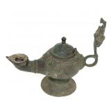 Lot 330 Large Islamic Bronze Finial Oil Lamp, Ottoman Empire 12th-13th c.