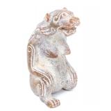 Lot 381 Chinese Hardstone Bear Carving, 533 grams