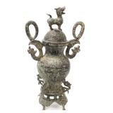 Lot 398 Massive Archaistic Chinese Bronze Vessel
