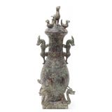 Lot 399 Tall Chinese Archaistic Style Vessel