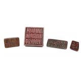 Lot 410 Chinese Bronze Stamp Collection, 4-piece